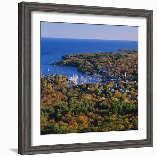 Camden Harbour, Camden Hills State Park, Maine, New England, USA-Roy Rainford-Framed Photographic Print