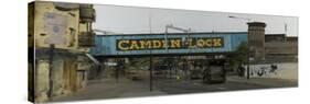 Camden Lock Bridge-Tom Hughes-Stretched Canvas
