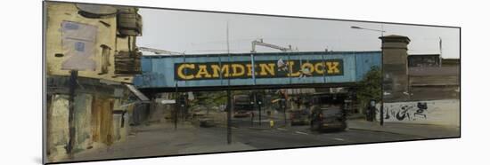 Camden Lock Bridge-Tom Hughes-Mounted Giclee Print