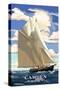 Camden, Maine - Bluenose II - Lantern Press Artwork-Lantern Press-Stretched Canvas