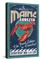 Camden, Maine - Lobster-Lantern Press-Stretched Canvas
