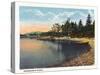 Camden, Maine, View of Sherman's Point-Lantern Press-Stretched Canvas