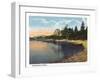 Camden, Maine, View of Sherman's Point-Lantern Press-Framed Art Print