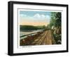 Camden, Maine, View of Turnpike Drive-Lantern Press-Framed Art Print