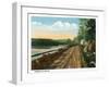 Camden, Maine, View of Turnpike Drive-Lantern Press-Framed Art Print