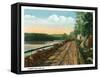 Camden, Maine, View of Turnpike Drive-Lantern Press-Framed Stretched Canvas