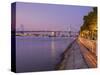 Camden Waterfront and Ben Franklin Bridge, City of Camden, New Jersey-Richard Cummins-Stretched Canvas