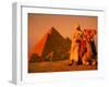 Camel and Driver Resting near the Great Pyramids, Egypt-Alexander Nesbitt-Framed Premium Photographic Print