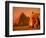 Camel and Driver Resting near the Great Pyramids, Egypt-Alexander Nesbitt-Framed Photographic Print