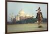 Camel And Taj Mahal-Charles Bowman-Framed Premium Photographic Print