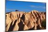 Camel and the Cameleer on the Rock and Tuff Formations of Cappadocia Which Creates Very Nice Patter-Yavuz Sariyildiz-Mounted Photographic Print