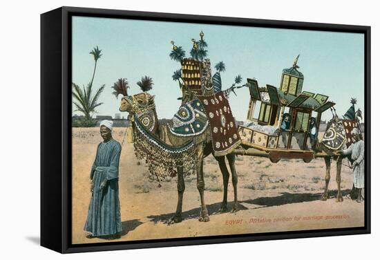 Camel-Borne Wedding Litter-null-Framed Stretched Canvas