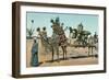 Camel-Borne Wedding Litter-null-Framed Art Print