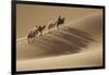 Camel caravan, Badain Jaran Desert, Inner Mongolia, China.-Ellen Anon-Framed Photographic Print