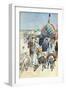 Camel Caravan Crossing Sahara Desert Tuat Algeria (March 1903)-null-Framed Giclee Print
