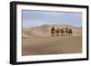 Camel Caravan in the Dunes. Gobi Desert. Mongolia.-Tom Norring-Framed Photographic Print