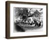 Camel Caravan on the Outskirts of Peking, C.1875-null-Framed Photographic Print