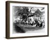 Camel Caravan on the Outskirts of Peking, C.1875-null-Framed Premium Photographic Print