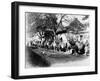 Camel Caravan on the Outskirts of Peking, C.1875-null-Framed Premium Photographic Print