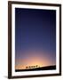 Camel Caravan Silhouette at Dawn, Silk Road, China-Keren Su-Framed Photographic Print