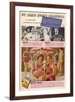 Camel Cigarettes - Good for Sports People's Health!-null-Framed Art Print