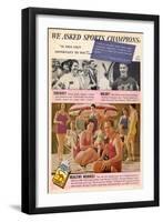 Camel Cigarettes - Good for Sports People's Health!-null-Framed Art Print