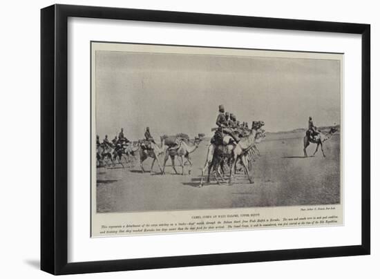 Camel Corps at Wadi Halfeh, Upper Egypt-null-Framed Giclee Print