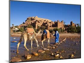 Camel Driver, Ait Benhaddou, Atlas Mountains, Morocco, Mr-Doug Pearson-Mounted Photographic Print