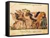 Camel-Driver, Assemblies of Al-Hariri-Yahya ibn Mahmud Al-Wasiti-Framed Stretched Canvas