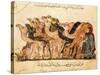 Camel-Driver, Assemblies of Al-Hariri-Yahya ibn Mahmud Al-Wasiti-Stretched Canvas