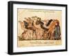Camel-Driver, Assemblies of Al-Hariri-Yahya ibn Mahmud Al-Wasiti-Framed Art Print