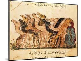 Camel-Driver, Assemblies of Al-Hariri-Yahya ibn Mahmud Al-Wasiti-Mounted Art Print