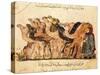 Camel-Driver, Assemblies of Al-Hariri-Yahya ibn Mahmud Al-Wasiti-Stretched Canvas