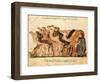 Camel-Driver, Assemblies of Al-Hariri-Yahya ibn Mahmud Al-Wasiti-Framed Art Print