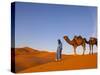 Camel Driver, Sahara Desert, Merzouga, Morocco, (MR)-Doug Pearson-Stretched Canvas