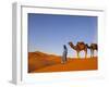 Camel Driver, Sahara Desert, Merzouga, Morocco, (MR)-Doug Pearson-Framed Photographic Print