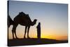Camel Driver, Sahara Desert, Merzouga, Morocco, North Africa, Africa-Doug Pearson-Stretched Canvas