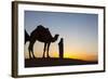 Camel Driver, Sahara Desert, Merzouga, Morocco, North Africa, Africa-Doug Pearson-Framed Photographic Print