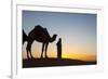 Camel Driver, Sahara Desert, Merzouga, Morocco, North Africa, Africa-Doug Pearson-Framed Photographic Print