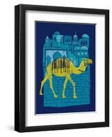 Camel Fes-null-Framed Premium Giclee Print