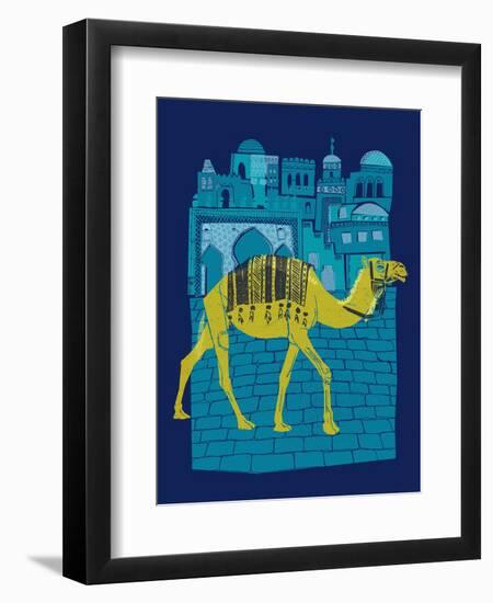 Camel Fes-null-Framed Premium Giclee Print