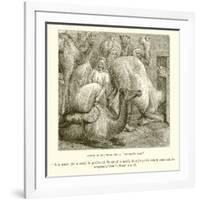 Camel Going Through a "Needle's Eye"-null-Framed Giclee Print