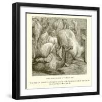 Camel Going Through a "Needle's Eye"-null-Framed Giclee Print