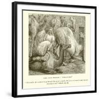 Camel Going Through a "Needle's Eye"-null-Framed Giclee Print