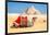 Camel Resting by the Pyramids, Giza, Egypt-Richard Silver-Framed Photographic Print