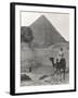 Camel Ride at the Sphinx and Pyramids-Everett Collection-Framed Photographic Print