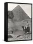 Camel Ride at the Sphinx and Pyramids-Everett Collection-Framed Stretched Canvas