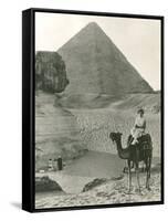 Camel Ride at the Sphinx and Pyramids-null-Framed Stretched Canvas