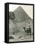 Camel Ride at the Sphinx and Pyramids-null-Framed Stretched Canvas