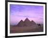 Camel Rider at Giza Pyramids, Giza, UNESCO World Heritage Site, Cairo, Egypt, North Africa, Africa-Nigel Francis-Framed Photographic Print